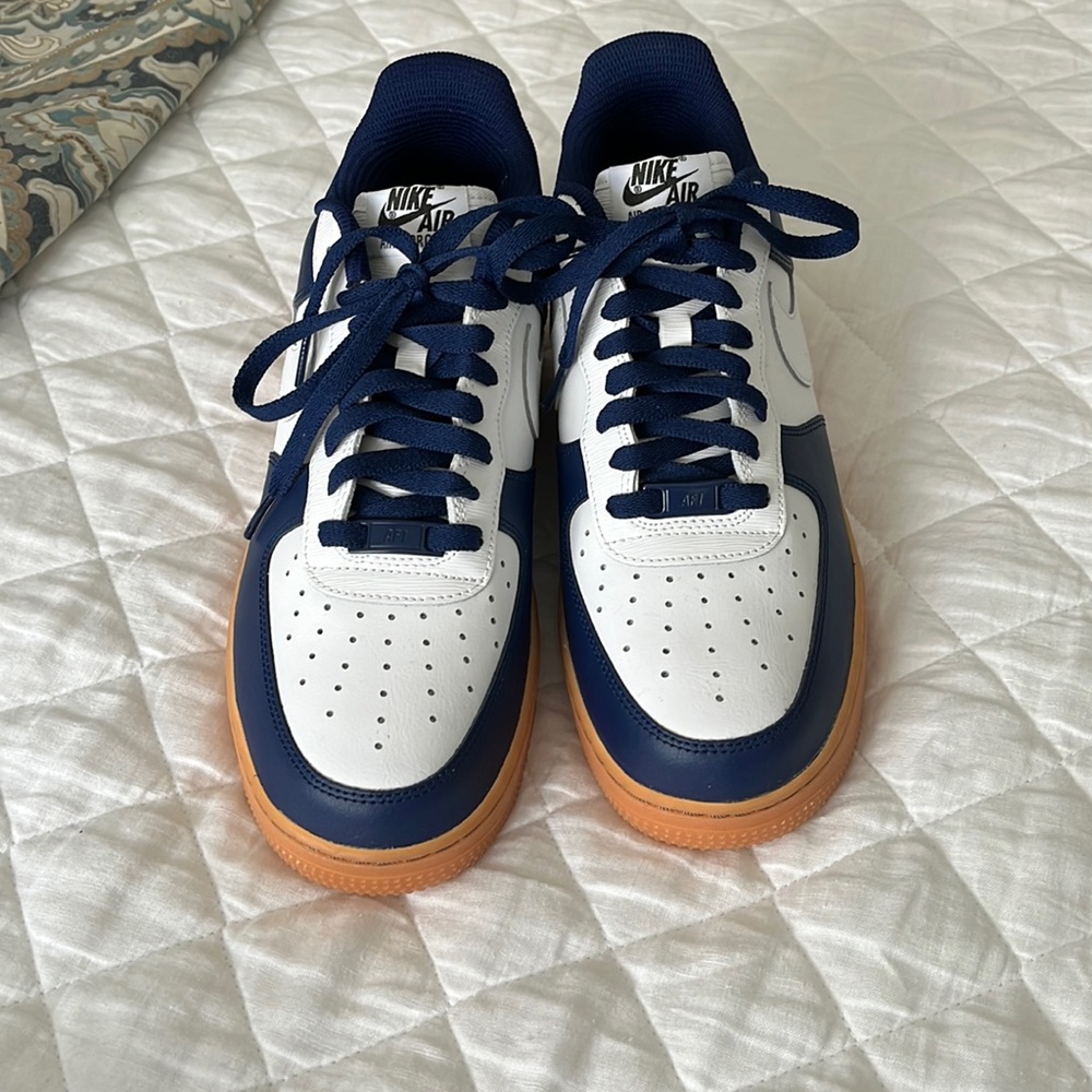NEVER WORN before blue and white Nike Air Force 1!!!